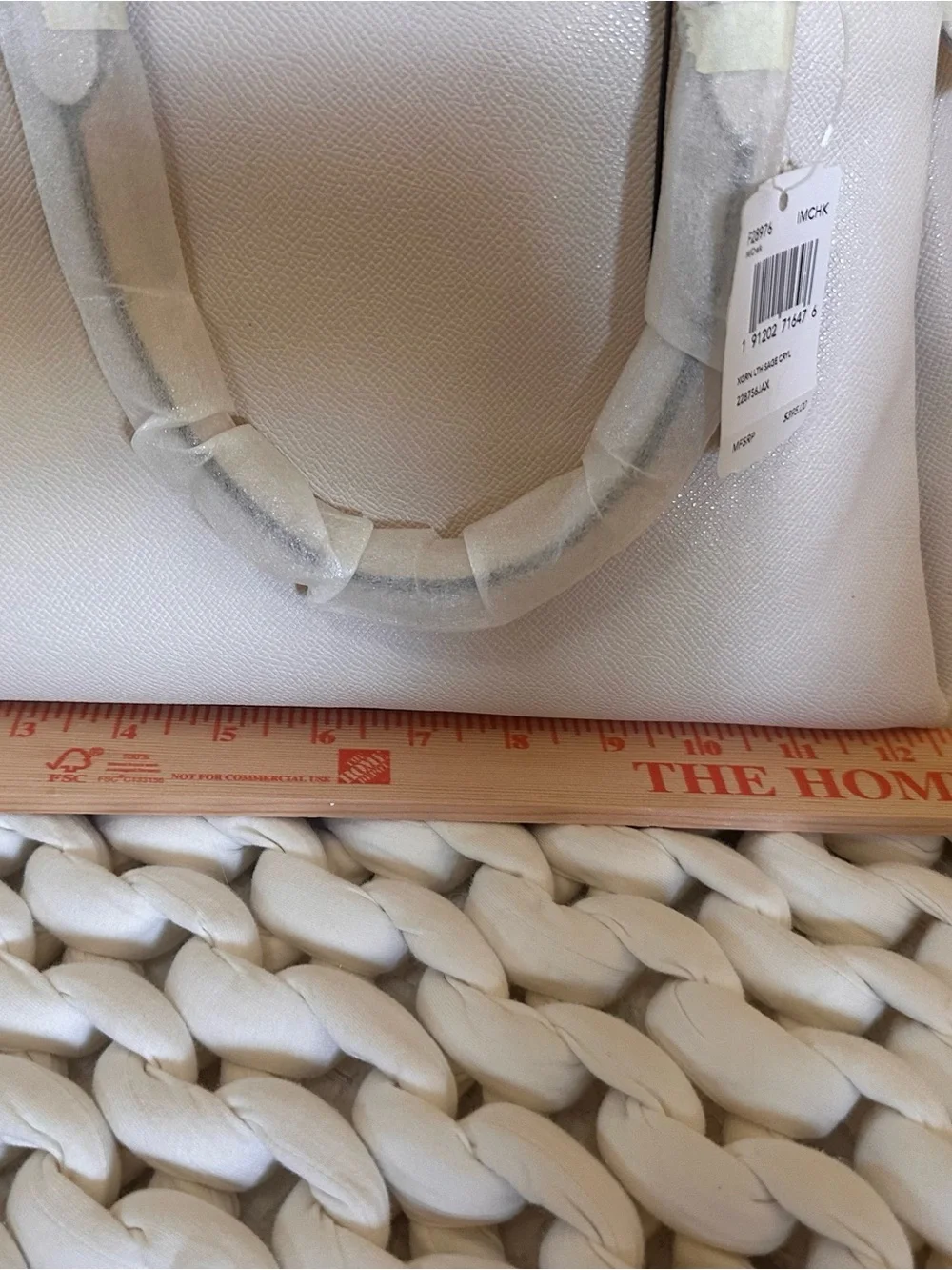 Coach Pebbled Leather Dome Satchel NWT Cream